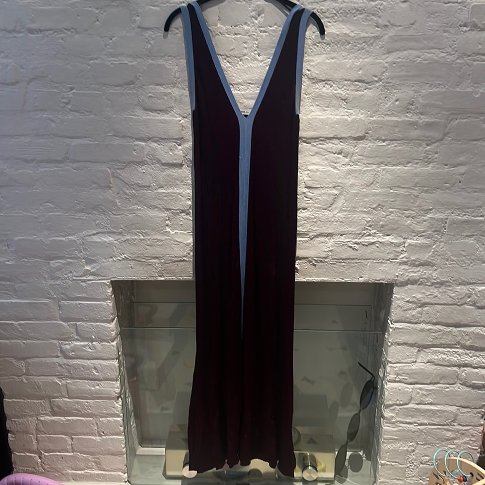 Zara knit dress brown periwinkle size M